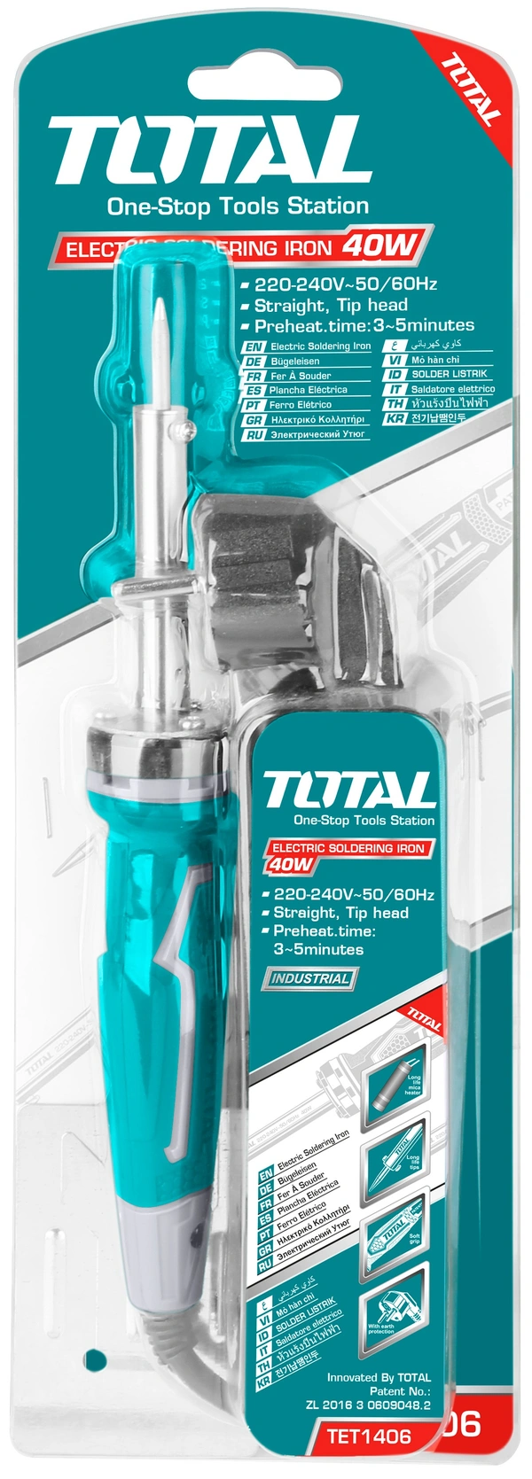 TOTAL Electric soldering iron TET1406