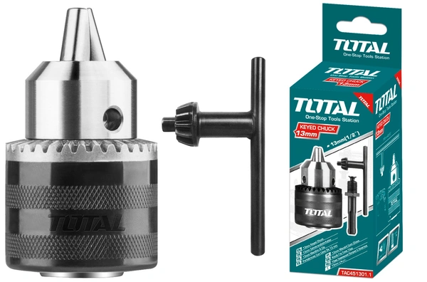 TOTAL 13mm Key chuck with adaptor TAC451301.1