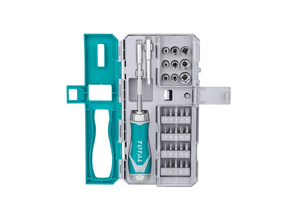 TOTAL 33 Pcs ratchet screwdriver set TACSD30336