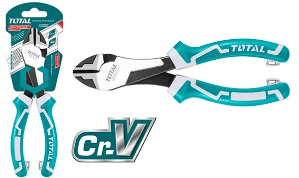 TOTAL High leverage heavy-duty diagonal cutting pliers THT27716S