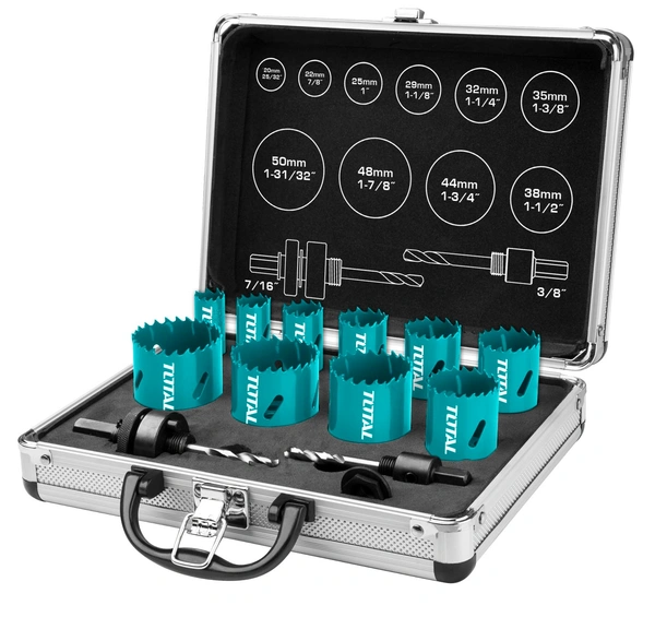 TOTAL Bi-metal Hole saw set TACSH1121