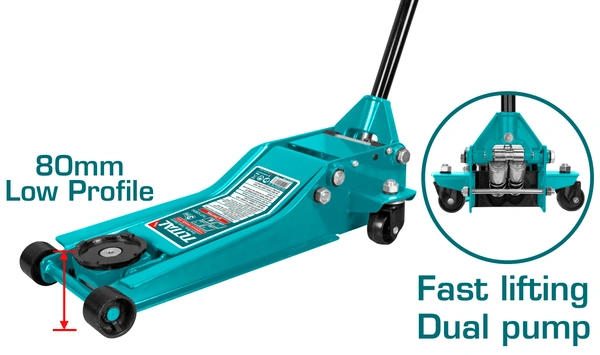 TOTAL Hydraulic floor jack THT10834