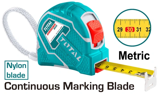 TOTAL Steel measuring tape TMT126681M