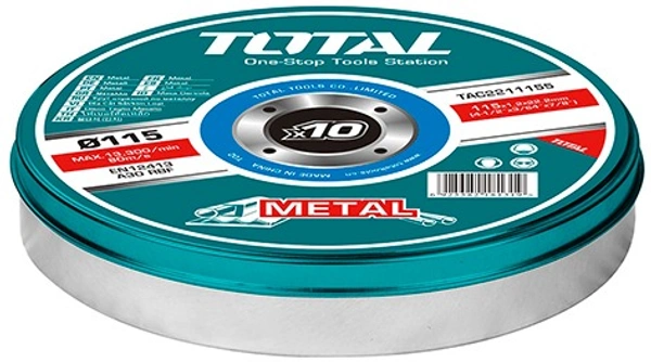 TOTAL Abrasive metal cutting disc set TAC2211005