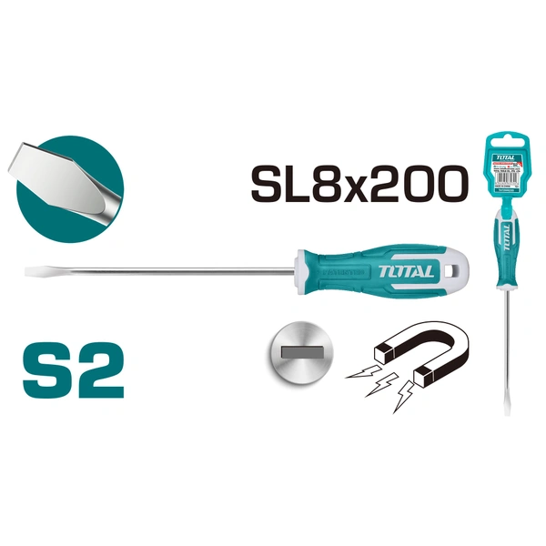 TOTAL Slotted screwdriver THT268200