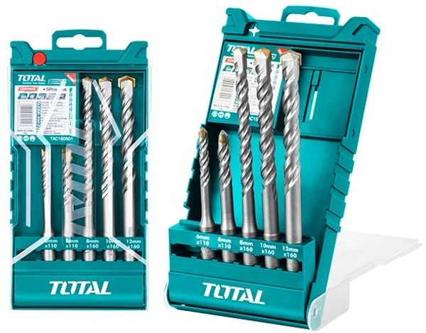 TOTAL Hammer drill bits set TAC190501