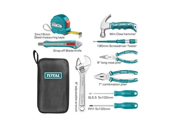 TOTAL 9pcs Hand Tools Set THKTHP90096