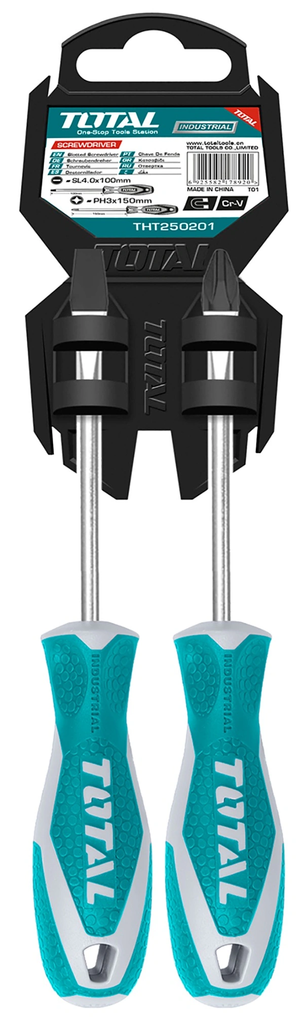 TOTAL 2 Pcs screwdriver set THT250201