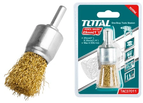 TOTAL Wire end brushes with shank TAC37011