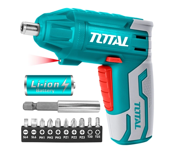 TOTAL Lithium-Ion cordless screwdriver TSDLI0401