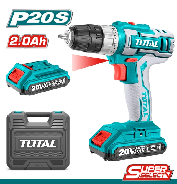 TOTAL Lithium-Ion cordless drill TDLI200215
