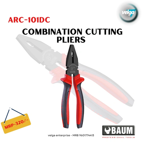 baum combination plier 8''