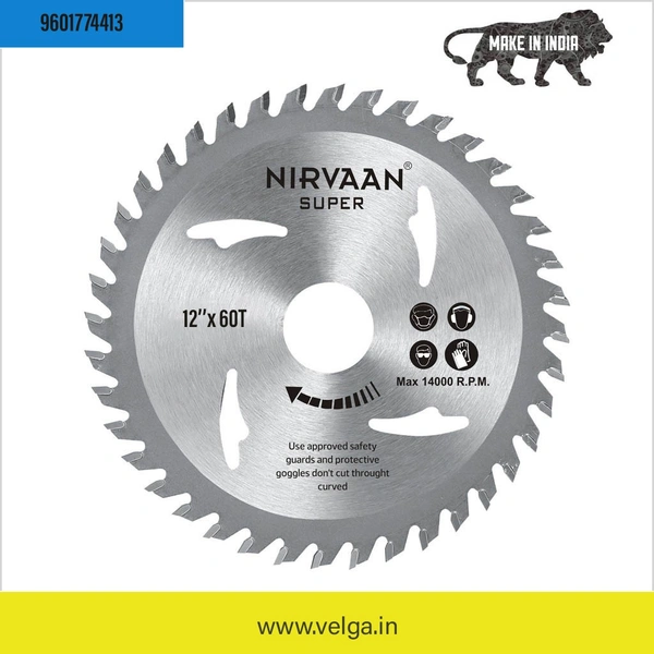 nirvaan super tct blade 12''x 60t