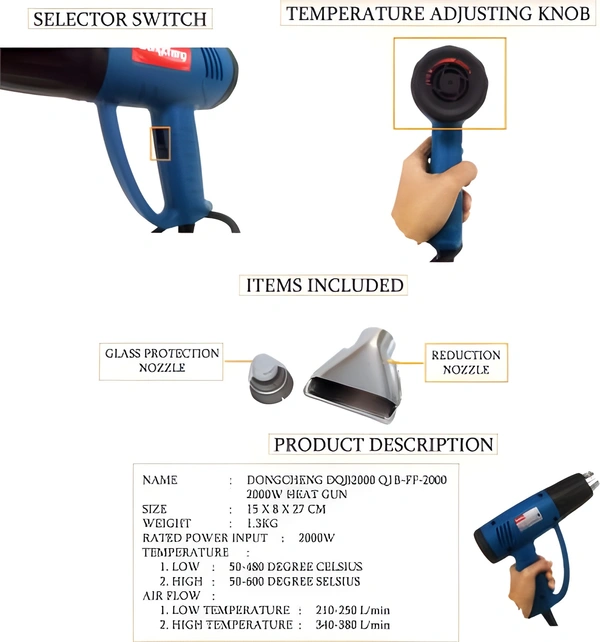 Dongcheng Dqb2000 Heat Gun 2000W