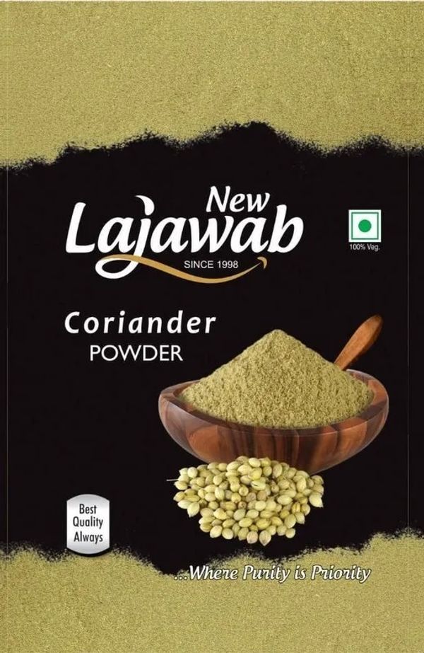 Lajawab Coriander Dhania Powder, For Food,  - 100gm