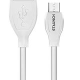 DREAM Micro Fast Charging Cable Perfect for Charging and Sync Data  - WHITE, V8