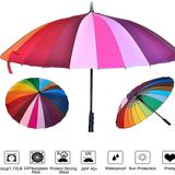 Rainbow Umbrella | Multi-Color Rainbow Umbrella for Girls | Rainbow Umbrella for Men | Rainbow Umbrella Big Size (Multi) - 