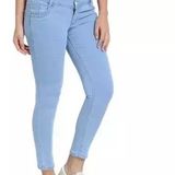 I CAN GIRLS JEANS 5 button HIGH WEST - 32, ICE BLUE