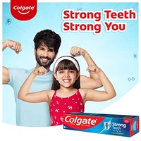 Colgate Strong Teeth Cavity Protection Toothpaste, Colgate Toothpaste with Calcium Boost, India's No.1 Toothpaste - 200g