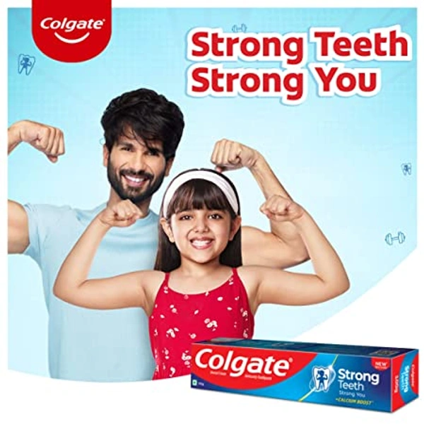 Colgate Strong Teeth Cavity Protection Toothpaste, Colgate Toothpaste with Calcium Boost, India's No.1 Toothpaste - 200g