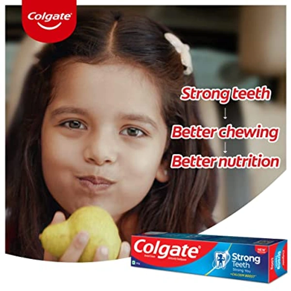 Colgate Strong Teeth Cavity Protection Toothpaste, Colgate Toothpaste with Calcium Boost, India's No.1 Toothpaste - 200g