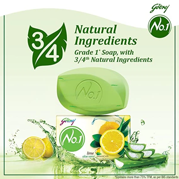 Godrej No.1 Pack of 3+1  150gm Each Rs.189 - Lime