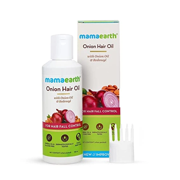 Mamaearth Onion Hair Oil for hair growth with Onion & Redensyl for Hair Fall Control - 200ml
