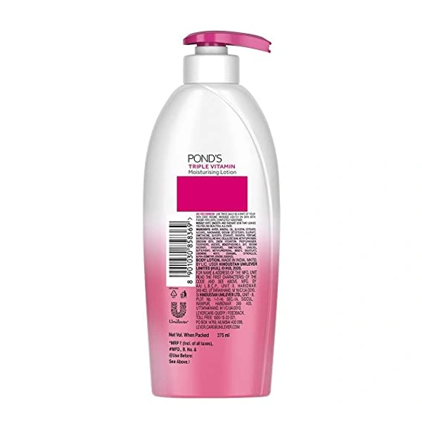 PONDS Triple Vitamin Moisturising Body Lotion 275 ml - Pack Of 3
