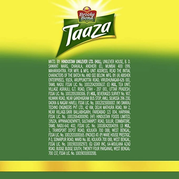 Taaza Tea leaf 1kg Rs.300