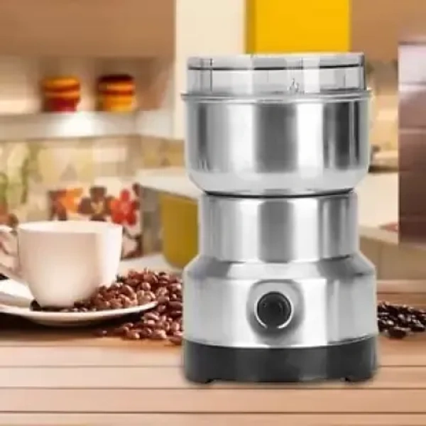 Kindlook Fashion By Nima Japan 200 W,28000 RPM Mini Stainless Steel Spice Nuts Grainder With Folding Jar Juicer Grinder, Compact Kitchen design Electric Household Grinder W 200 Juicer Mixer Grinder (1 Jar, Silver345)
