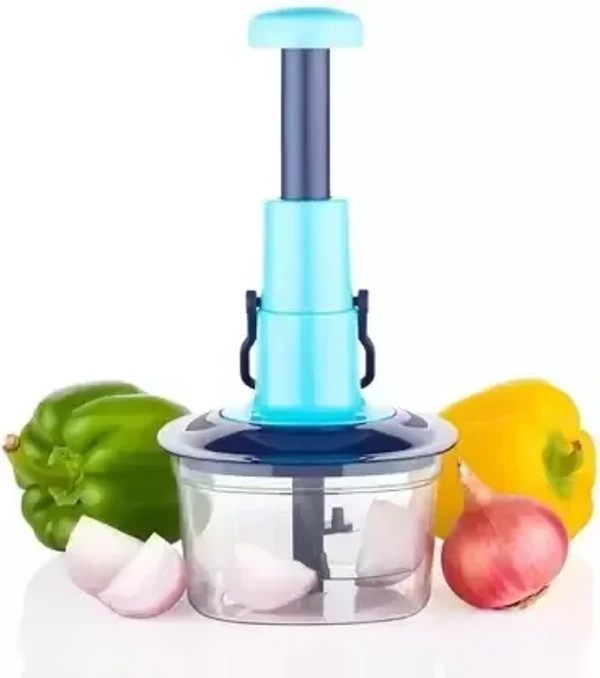 Hari Kitchen Store Fruits and Vegetable Push Chopper Manual Hand Press Chopper Grinder Mixer Vegetable Chopper