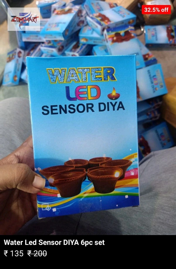 Water Diya 6pc Set  