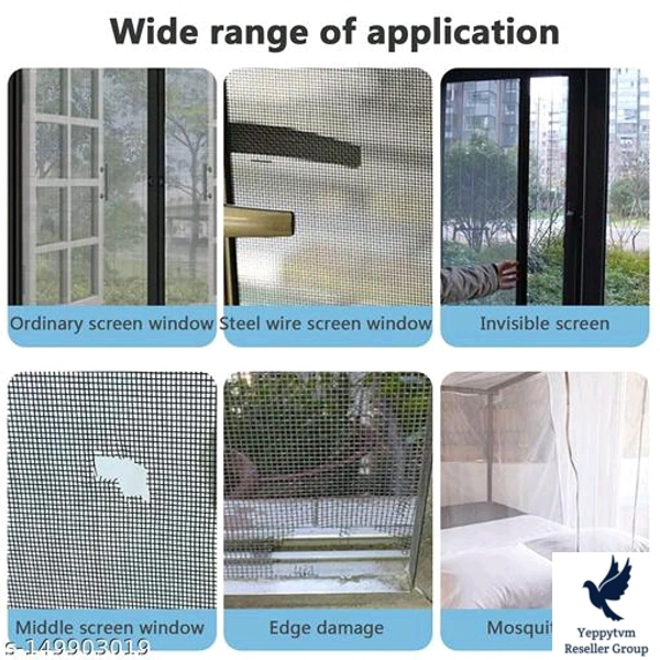 Window Screen Repair Kit, Door Window Screen Repair Tape, Strong Self-Adhesive Screen Tape Mesh Repair Waterproof, Used to Cover Window and Door Screens 