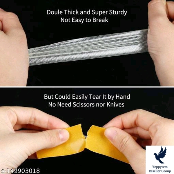 Sticky Super Waterproof Traceless Strong Viscosity Resistant Heat Carpet Adhesive Base Cloth Tape Fibber Mesh Double Sided Tape 