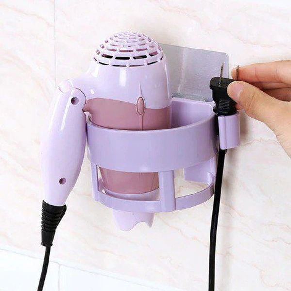 Bathroom Wall Mounted  Hair Dryer Holder