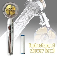 Shower 360 High Propeller Handheld Shower Rose Rain Fan Shower Head Pressure With Adjustable Threads
