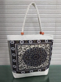 Canvas Embroidery Shoulder Bag
