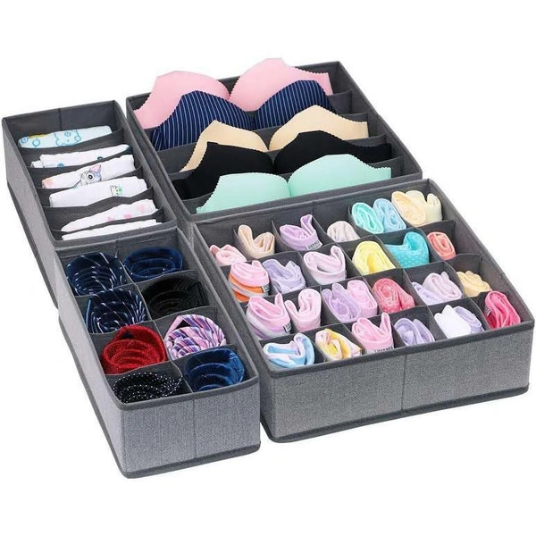 Set4 Innerwear Organiser Neat and Clean Wardrobe 