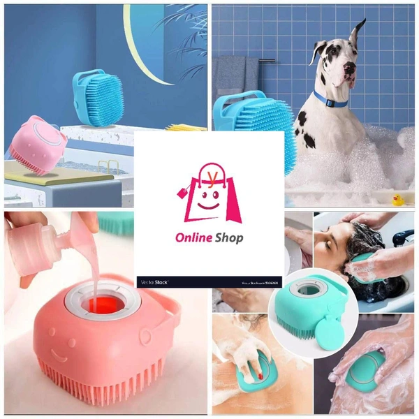 Silicone Massage Bath Brush•The shower scrubber is made of food-grade silicone, healthy and environmentally friendly, free of BPA and no harmful substances. It has high temperature resistance that is safe and durable.