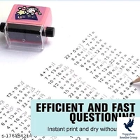 Sarzios Addition and Subtraction Teaching Stamps for Kids,Roller Design Digital Teaching Stamp,Math Stamps Practice Tools Within 100 Supplies Educational Toy for Preschool Home School Supplies (- badbaki)Net Quant