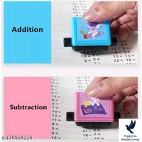Sarzios Addition and Subtraction Teaching Stamps for Kids,Roller Design Digital Teaching Stamp,Math Stamps Practice Tools Within 100 Supplies Educational Toy for Preschool Home School Supplies (- badbaki)Net Quant
