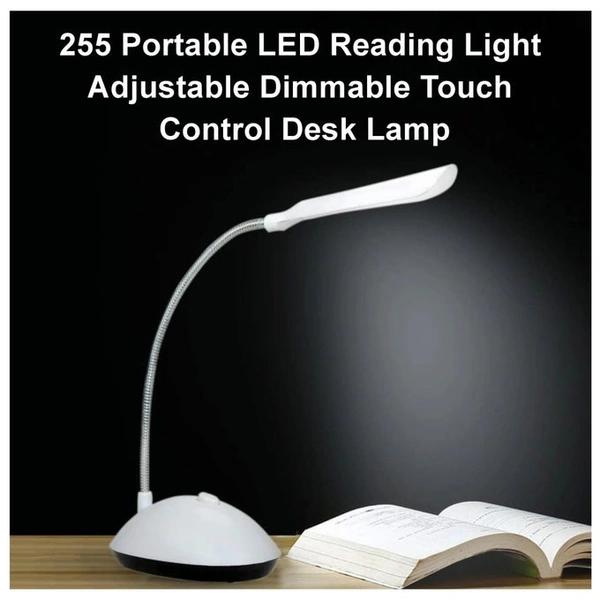 Portable LED Reading Light Adjustable Dimmable Touch Control Desk Lamp460
