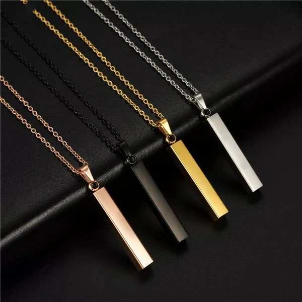 New Fashion Rectangle BarNecklace pendantPrice- 370 rs