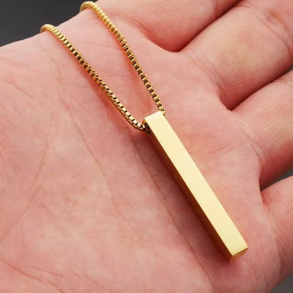 New Fashion Rectangle BarNecklace pendantPrice- 370 rs