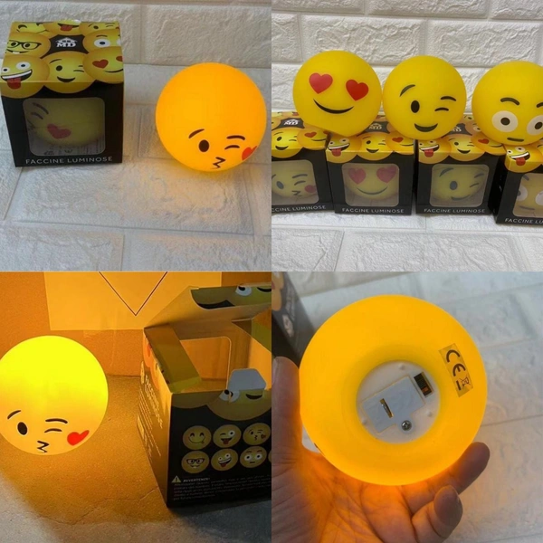 Bb4u trendyfashion Yeppytvm Reseller Group:Emoji Face Mini LED Night LampMaterial: MetalIs Assembly Required: YesType of Bulb: LEDPower Source: Battery PoweredProduct Breadth: 0.5 cmProduct Height: 0.5 cmProduct Length: 0.5 cmNet Quantity (N): 1.      240