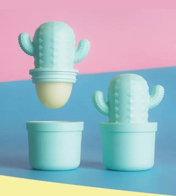 SponsoredBrand: FashionStormCactus shaped cute lip balms 6 pieces pack- Lip care for kids and adults - 6 different flavo