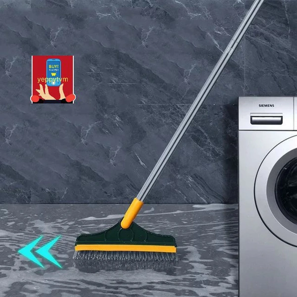 New arrival2 in 1 Tiles Cleaning BrushFloor Scrub Bathroom Brush with Long Handle 120° Rotate Bathroom Floor Cleaning Brush Home Kitchen Bathroom Cleaning Accessories