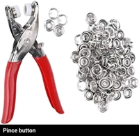 WHOLESALE BAY 100Pcs Stainless Steel Golden Button Thickened Snap Fasteners Kit Metal Copper Claw Buckle Set with Strong Hand Pressure Pliers Tool DIY Sewing Buttons Set for Clothing Sewing Rivets Setting Plie Name: WHOLESALE BAY 100Pcs Stainless Steel Golden Button Thickened Snap Fasteners Kit Metal Copper Claw Buckle Set with Strong Hand Pressure Pliers Tool DIY Sewing Buttons Se