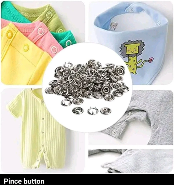 WHOLESALE BAY 100Pcs Stainless Steel Golden Button Thickened Snap Fasteners Kit Metal Copper Claw Buckle Set with Strong Hand Pressure Pliers Tool DIY Sewing Buttons Set for Clothing Sewing Rivets Setting Plie Name: WHOLESALE BAY 100Pcs Stainless Steel Golden Button Thickened Snap Fasteners Kit Metal Copper Claw Buckle Set with Strong Hand Pressure Pliers Tool DIY Sewing Buttons Se