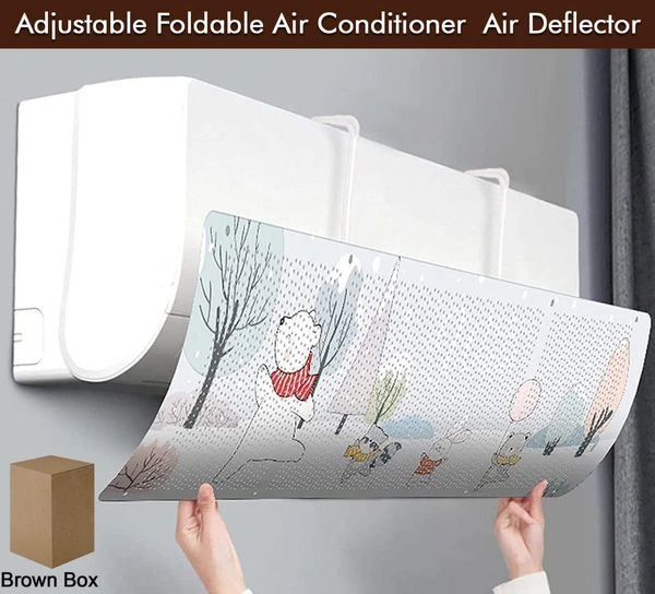 BLOWING AIR DIVERTER AIR CONDITIONING COVER AIR DEFLECTOR FOLDABLE ADJUSTABLE FOR ALL TYPES AC U